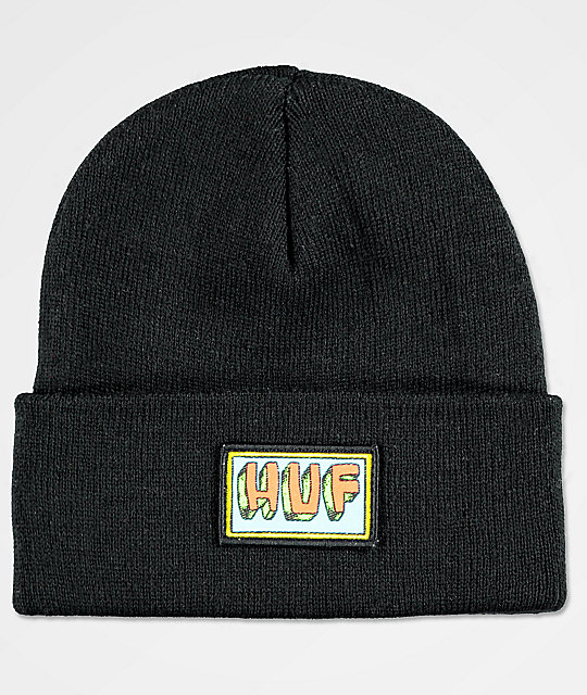 black huf beanie