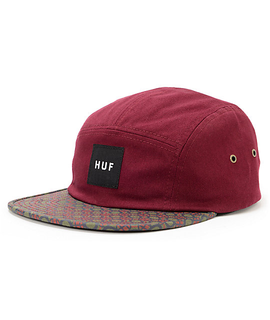 HUF Retro Maroon 5 Panel Hat | Zumiez
