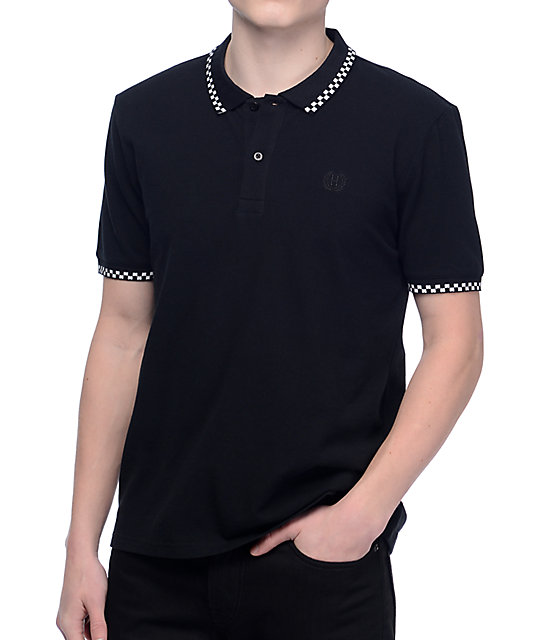 camiseta polo negro