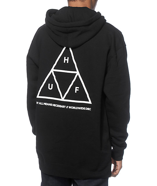 huf triangle hoodie