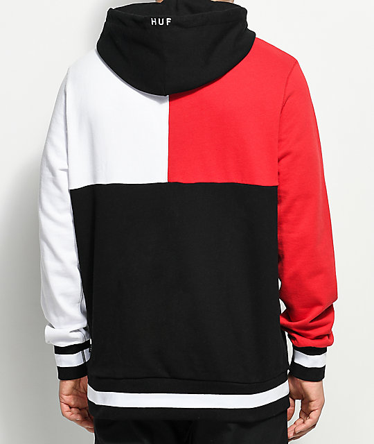 red white hoodie
