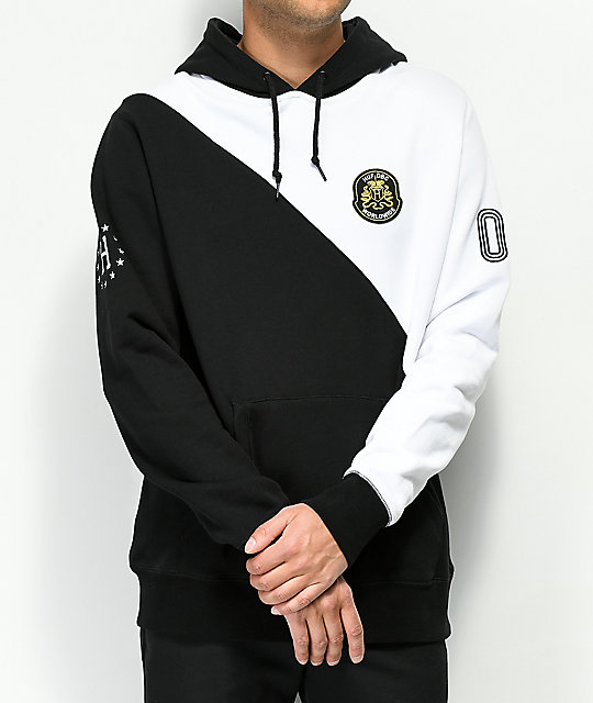 Sudadera negra y blanca Clearance