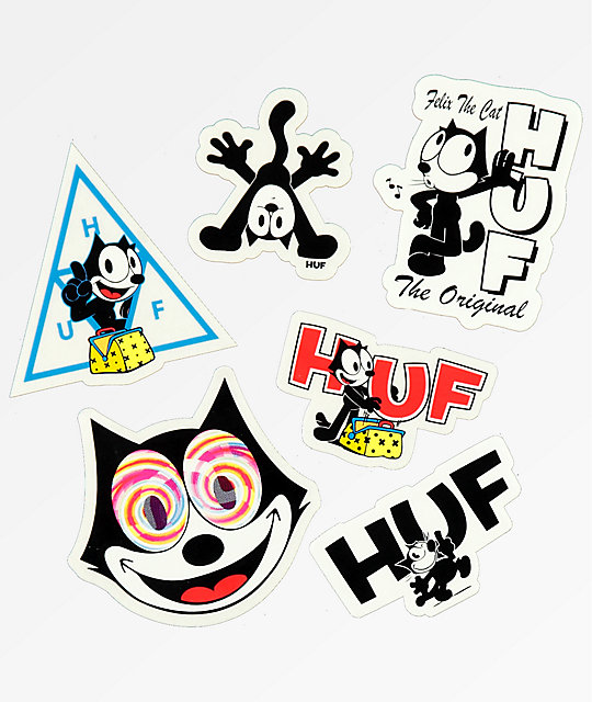 Huf X Felix The Cat Sticker Pack Huf X Felix The Cat Sticker Pack