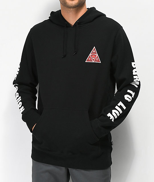 spitfire triangle pullover hoodie