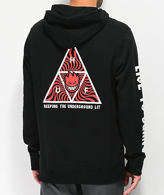 spitfire triangle pullover hoodie