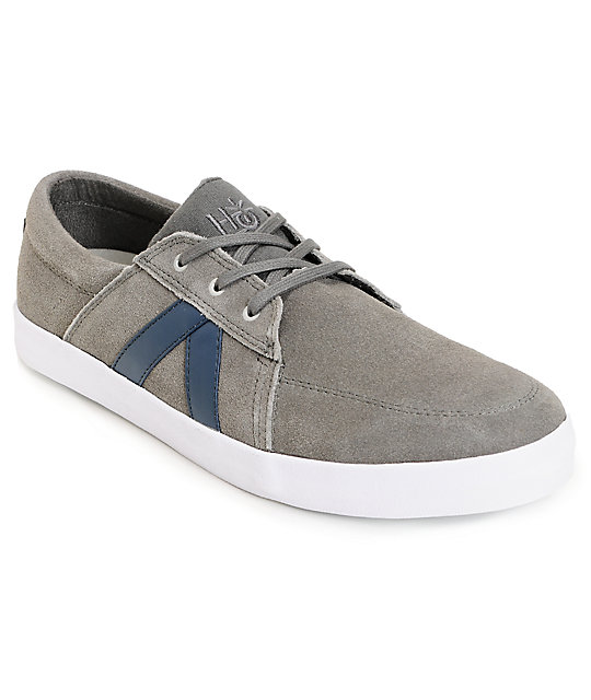 Habitat Austyn Cement Grey Suede Skate Shoes | Zumiez