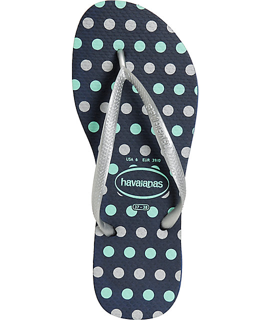 havaianas slim silver