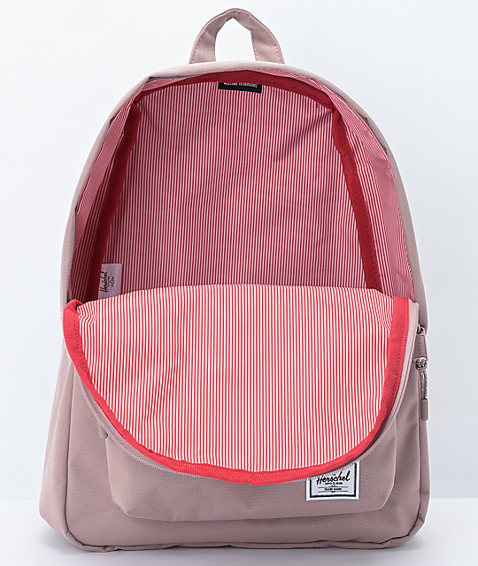 herschel classic backpack ash rose