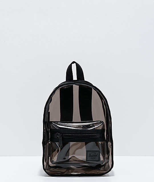 black clear backpack