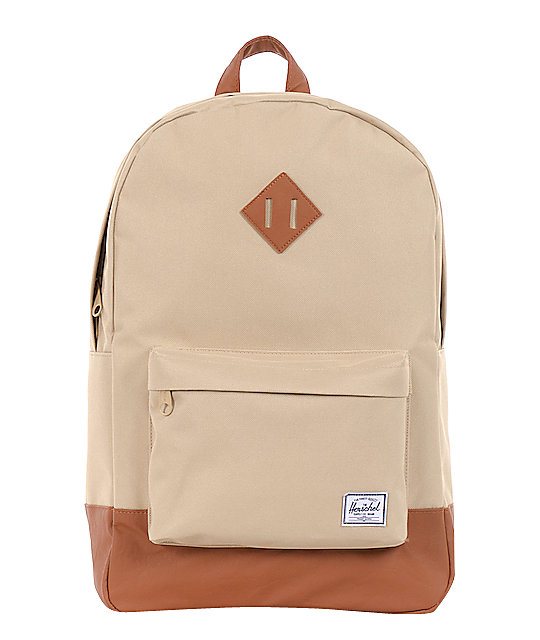 herschel khaki backpack