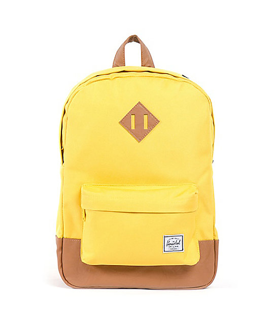 Herschel Supply Co. Heritage Mid-Volume Yellow Backpack | Zumiez