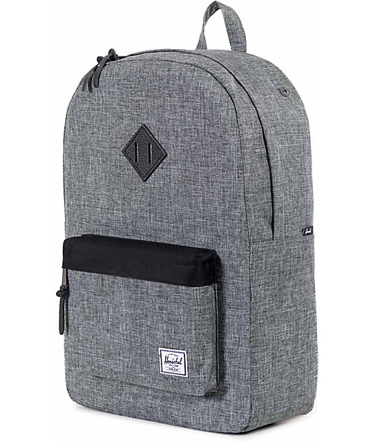 Herschel Supply Co. Heritage Raven Crosshatch 21.5L Backpack | Zumiez