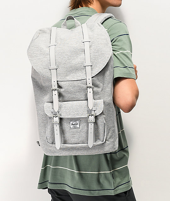 Herschel Supply Co. Little America Crosshatch mochila gris claro 