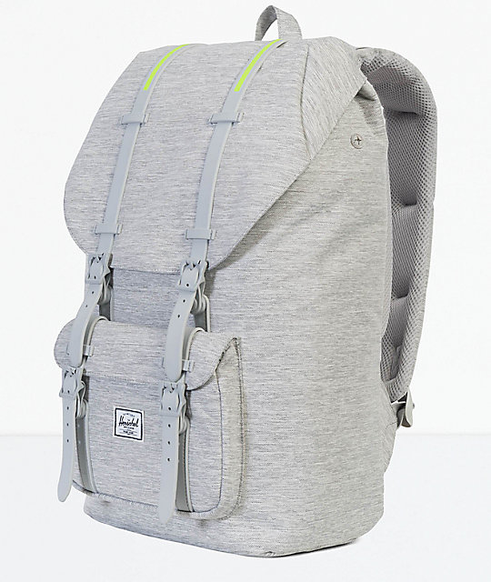 Herschel Supply Co. Little America Light Grey Crosshatch 25L Backpack ...