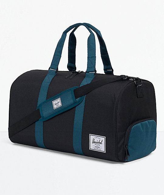 Black//Deep Teal One Size Herschel Novel Duffel Bag