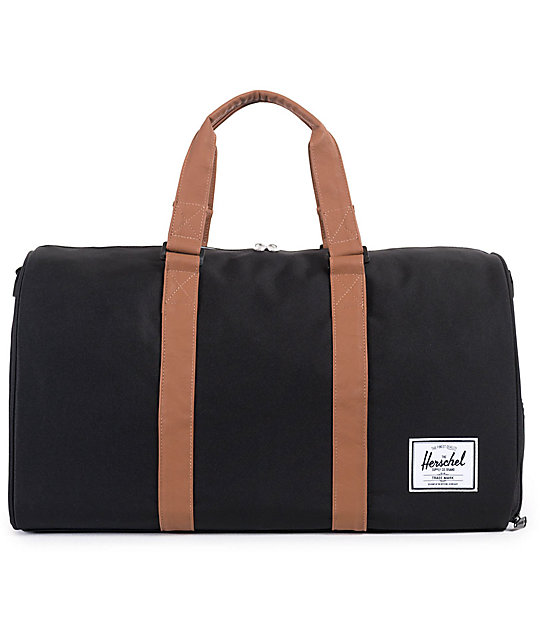 Herschel Supply Co Novel Black Duffle Bag Zumiez Novel Black Duffle Bag