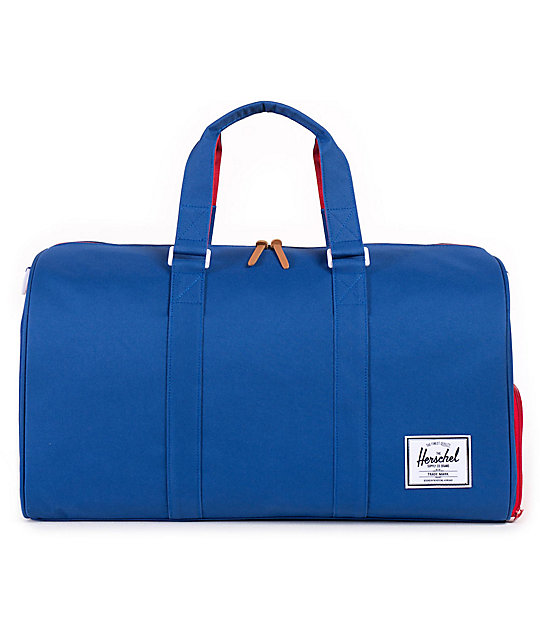 Herschel Supply Co Novel Blue Red 42 5l Duffle Bag Zumiez Novel Blue Red 42 5l Duffle Bag