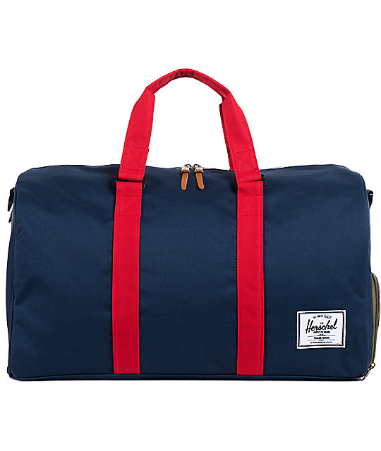 Herschel Supply Co. Novel Navy & Red 39L Duffle Bag | Zumiez