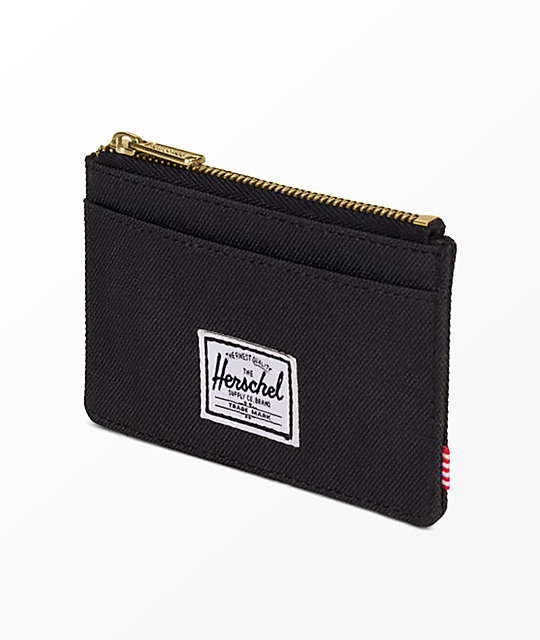 Herschel Supply Co. Oscar Black Zip Cardholder Wallet Zumiez