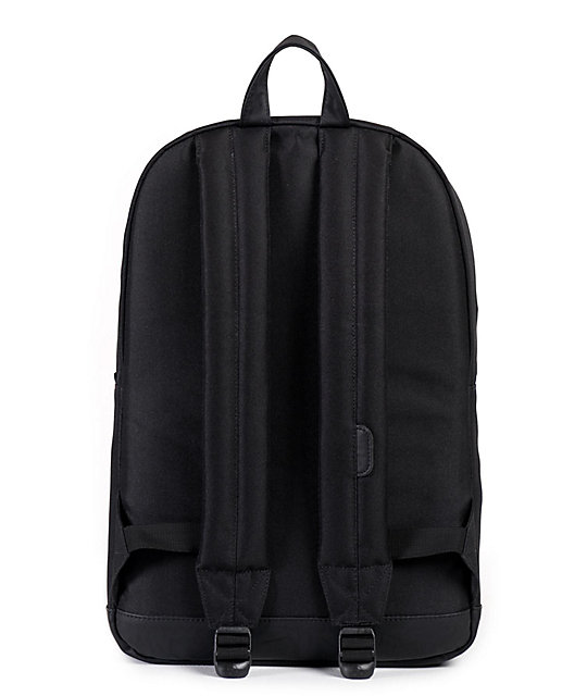 Herschel Supply Co. Pop Quiz Black Faux Leather 20L Backpack | Zumiez