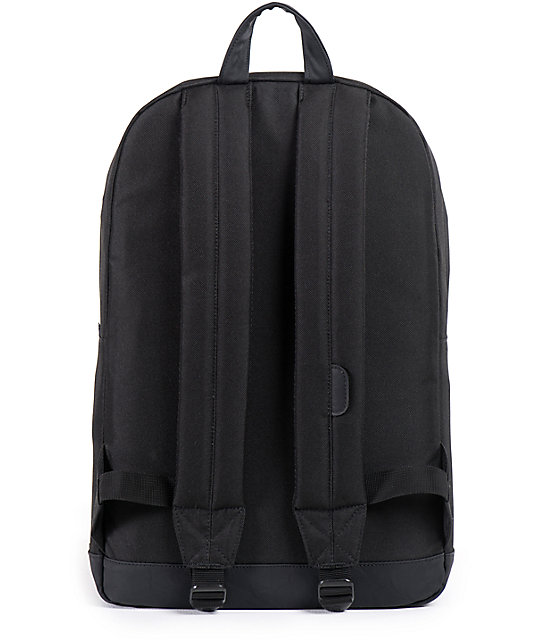 Herschel Supply Co. Pop Quiz Black Faux Leather 20L Backpack | Zumiez