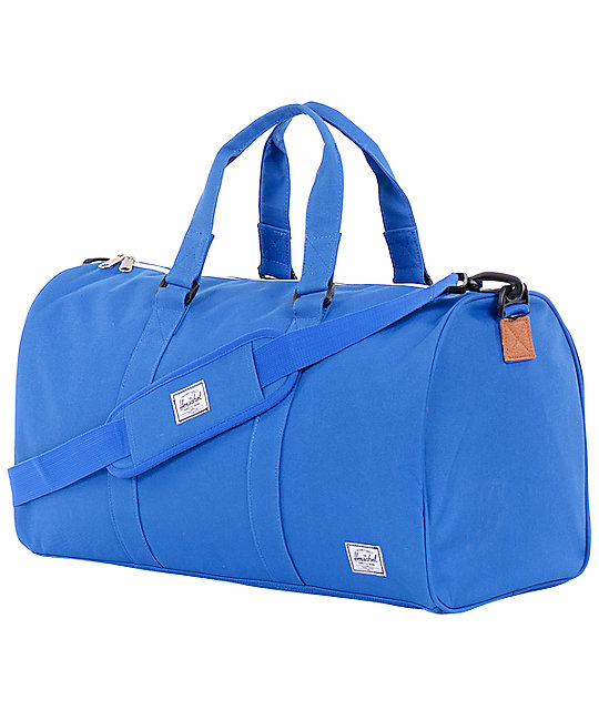 herschel duffle bag blue