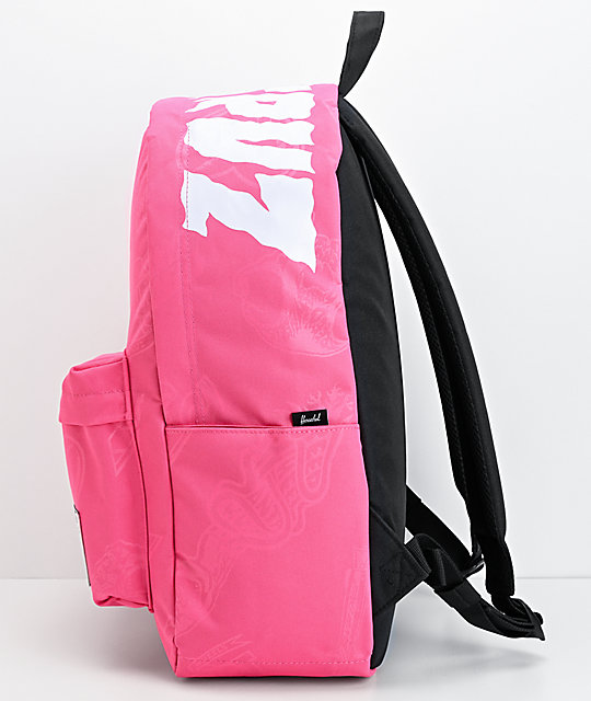 pink herschel backpack