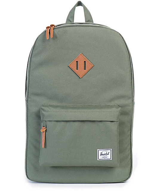Herschel Supply Heritage Lichen Green 21.5L Backpack at Zumiez : PDP