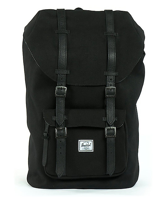 Herschel Supply Little America Black Canvas Backpack | Zumiez