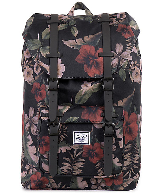 Herschel Supply Little America Black Hawaiian Mid 17L Backpack