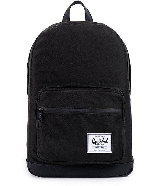 Herschel Supply Pop Quiz Black Faux Leather 20L Backpack | Zumiez.ca