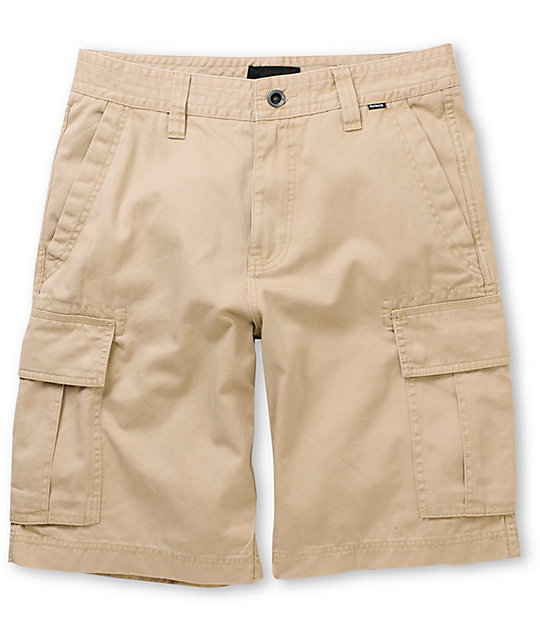 Hurley Commando Khaki Cargo Shorts | Zumiez