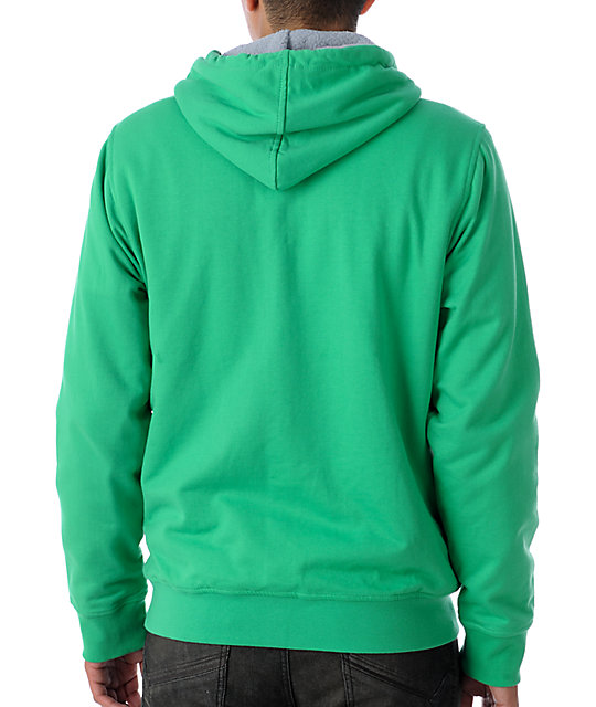 green hurley hoodie