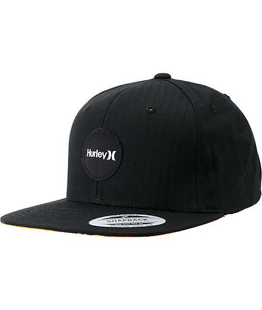 Hurley Krush Black Snapback Hat