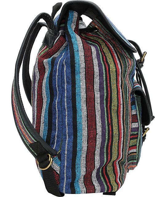 Hurley Market Stripe Rucksack Backpack | Zumiez