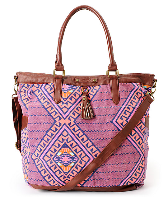 Hurley One & Only Tribal Print Book Tote Bag at Zumiez : PDP