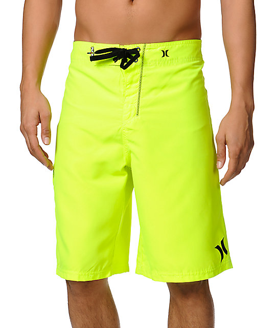 hurley neon board shorts