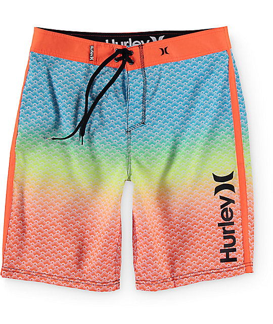 orange hurley boardshorts