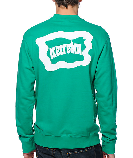 kelly green crew neck sweatshirt