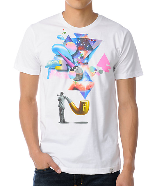 Imaginary Foundation Triangulation White T-Shirt | Zumiez