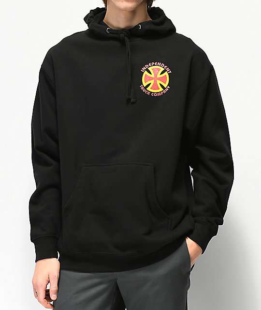 black independent hoodie