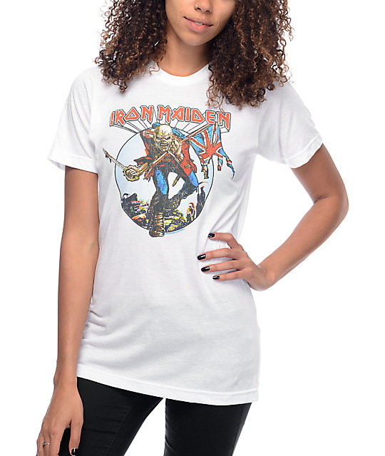 camiseta iron maiden mujer