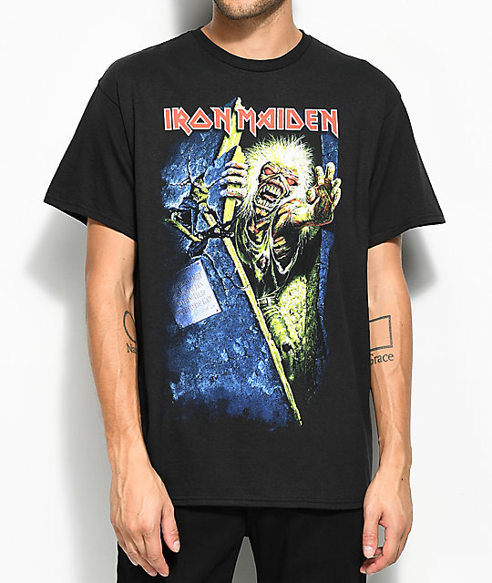 iron maiden graphic tee