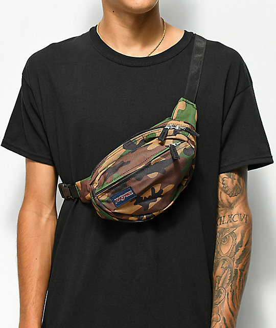 jansport camo fanny pack