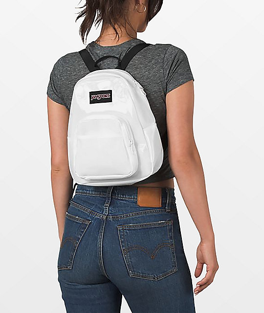 JanSport Half Pint FX Translucent White Mini Backpack | Zumiez