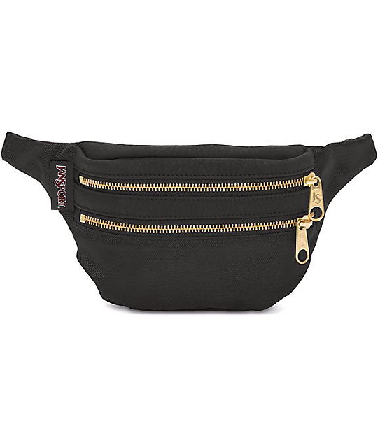 gold fanny pack