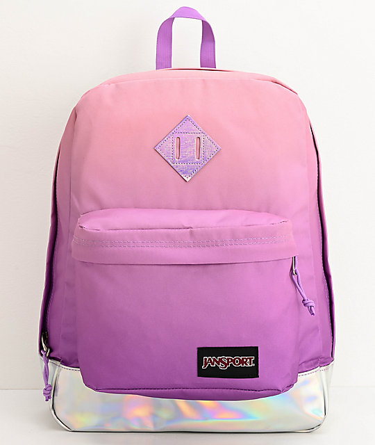 mochila jansport rosa
