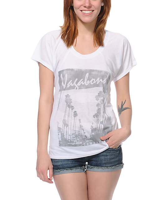 Jawbreaking Vagabond White Flowy T-Shirt | Zumiez