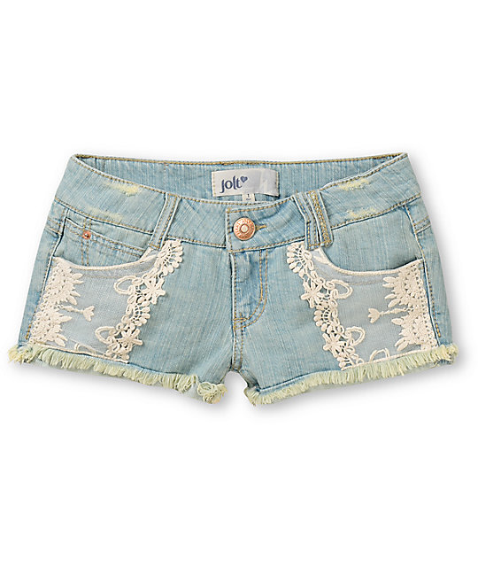 jolt jean shorts