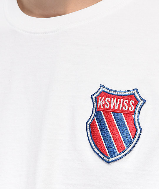 K Swiss My Swiss White T Shirt Zumiez